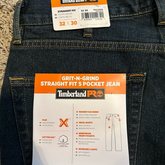 Timberland Pro Flex Grit-N-Grind straight fit 5 pocket Jean - Picture 3 of 6